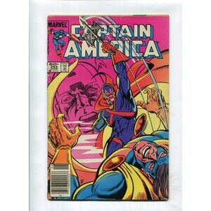 Captain America #294 Comic Book 1984 Marvel Comics Newsstand Sisters of Sin Dmg